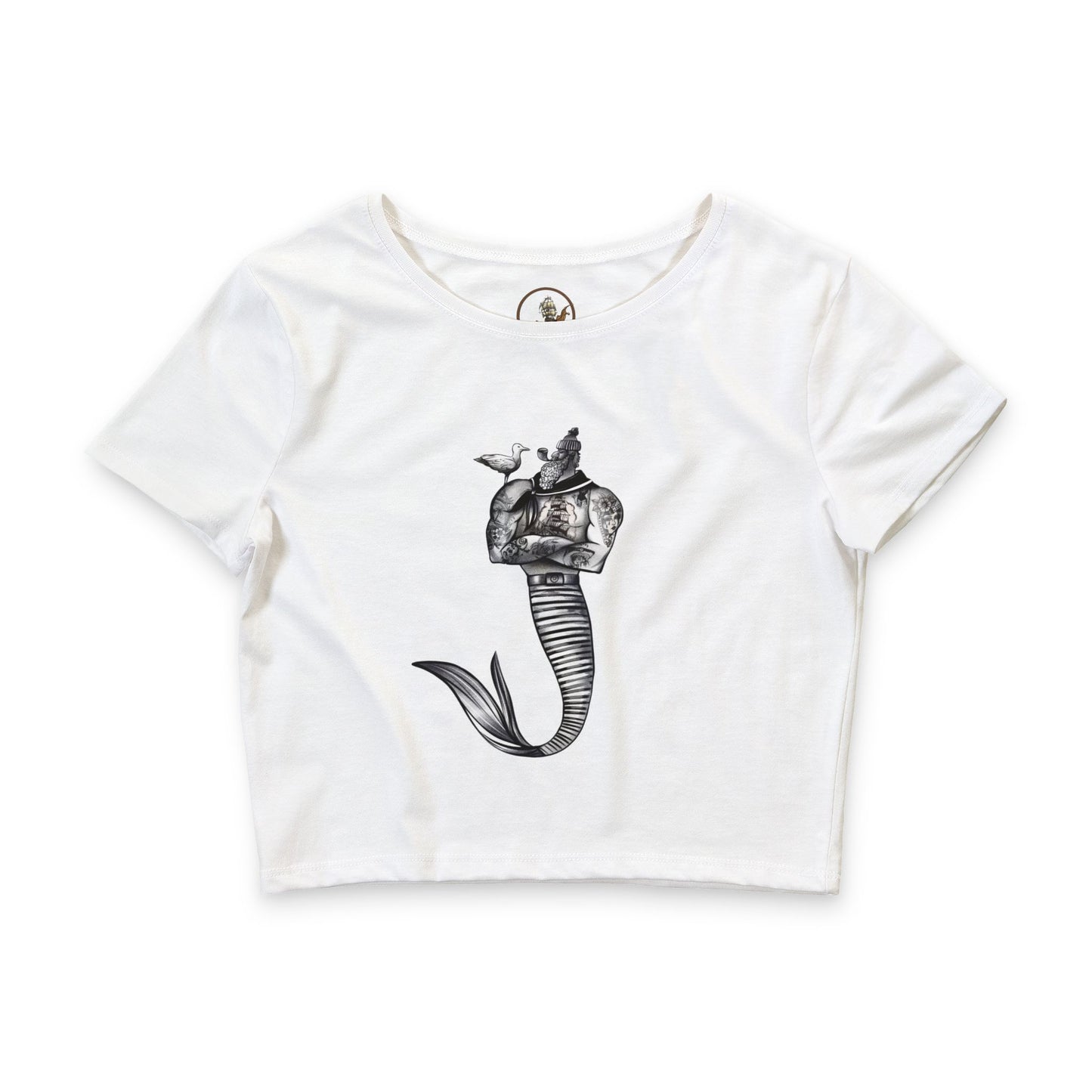 Vintage Merfolk Crop