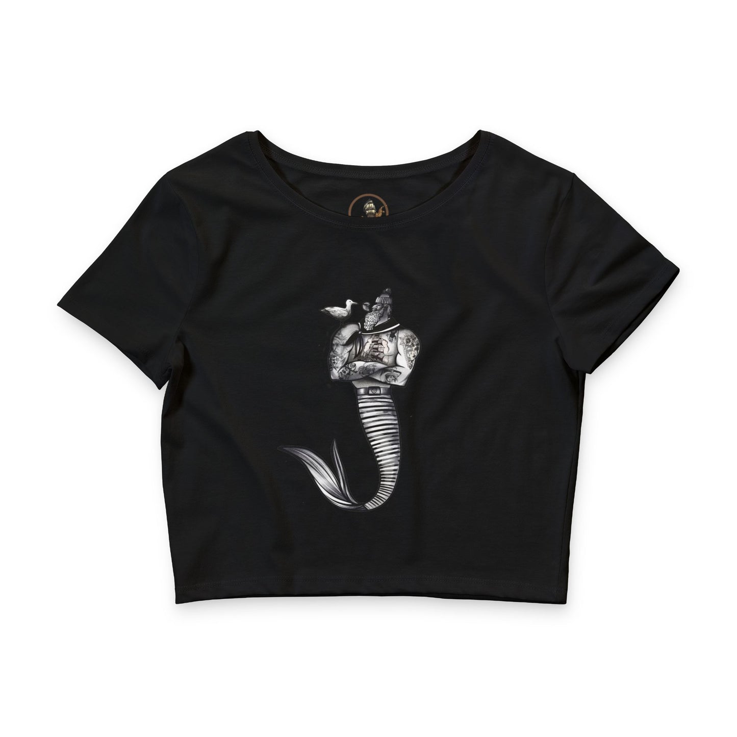 Vintage Merfolk Crop