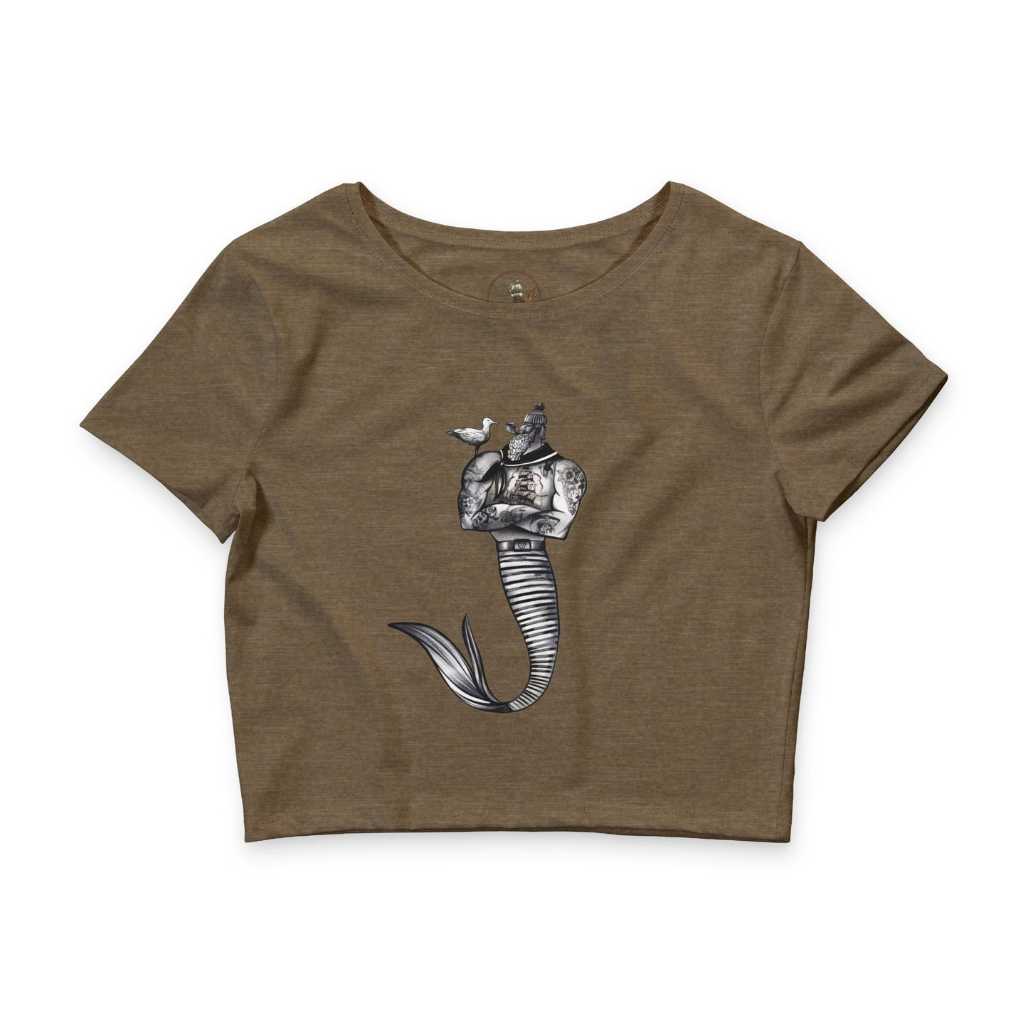Vintage Merfolk Crop