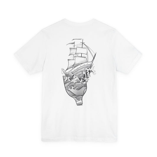 Nautical Adventure Ship Graphic Tee